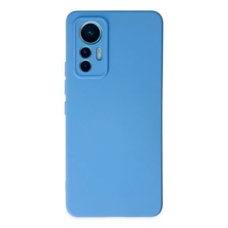 Hediyelik Xiaomi Mi 12 Lite Kılıf Nano İçi Kadife Silikon - Mavi