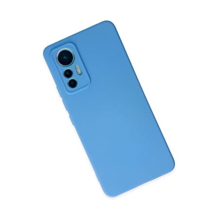 Hediyelik Xiaomi Mi 12 Lite Kılıf Nano İçi Kadife Silikon - Mavi