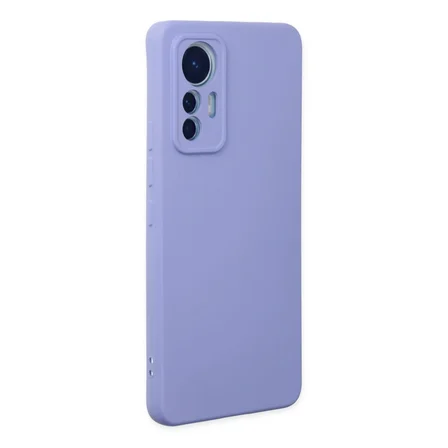 Hediyelik Xiaomi Mi 12 Lite Kılıf Nano İçi Kadife Silikon - Lila