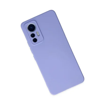 Hediyelik Xiaomi Mi 12 Lite Kılıf Nano İçi Kadife Silikon - Lila