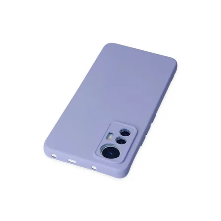 Hediyelik Xiaomi Mi 12 Lite Kılıf Nano İçi Kadife Silikon - Lila