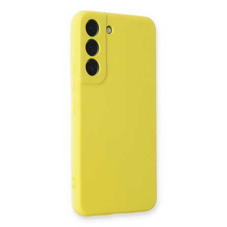 Hediyelik Samsung Galaxy S23 Plus Kılıf Nano İçi Kadife Silikon - Sarı