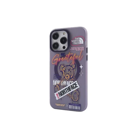 Hediyelik Apple İphone 14 Pro Kılıf Apollo Magneticsafe Desenli Kapak - Apollo Mor - 2