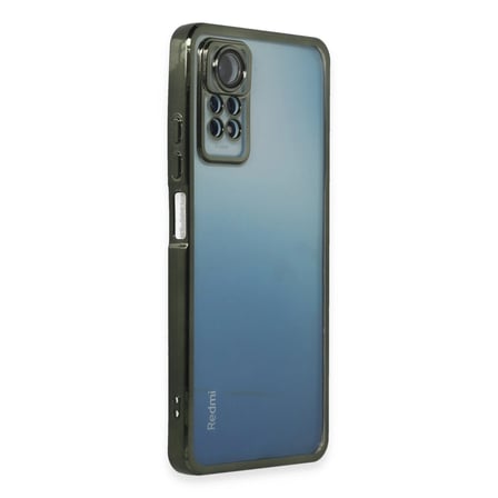 Hediyelik Xiaomi Redmi Note 11 Pro Kılıf Razer Lensli Silikon - Yeşil