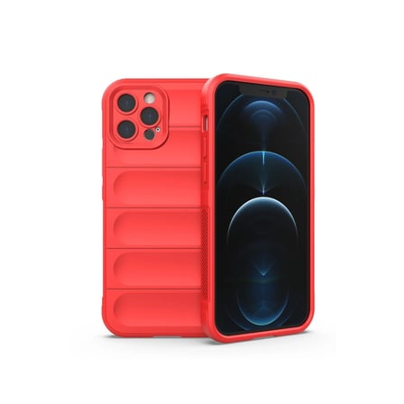 Hediyelik Apple İphone 12 Pro Kılıf Optimum Silikon - Kırmızı