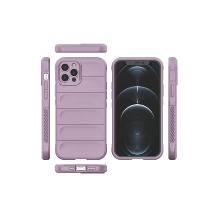 Hediyelik Apple İphone 12 Pro Kılıf Optimum Silikon - Mor