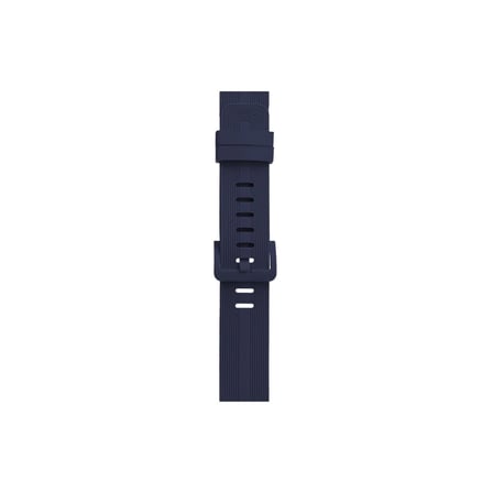 Hediyelik Apple Watch 38mm Kr408 Çizgili Silikon Kordon - Lacivert