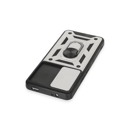 Hediyelik Xiaomi Mi 12t Pro Kılıf Pars Lens Yüzüklü Silikon - Gümüş