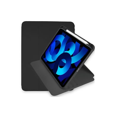 Hediyelik Apple İpad Pro 11 (2021) Kılıf Ling 360 Kalemlikli Tablet Kılıf - Siyah