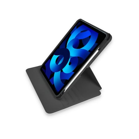 Hediyelik Apple İpad Pro 11 (2021) Kılıf Ling 360 Kalemlikli Tablet Kılıf - Siyah