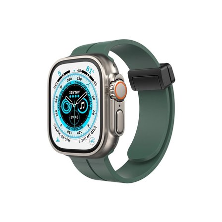 Hediyelik Apple Watch 38mm Kr412 Elegance Stylısh Kordon (saat Değildir) - Koyu Yeşil
