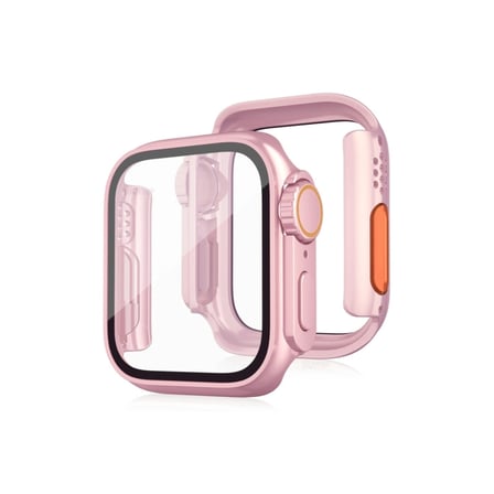 Hediyelik Apple Watch 44mm Watch 49mm Kasa Dönüştürücü Ve Ekran Koruyucu - Rose Gold