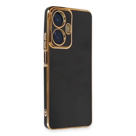 Hediyelik Realme C55 Kılıf Volet Silikon - Siyah