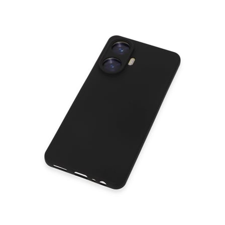Hediyelik Realme C55 Kılıf Nano İçi Kadife Silikon - Siyah