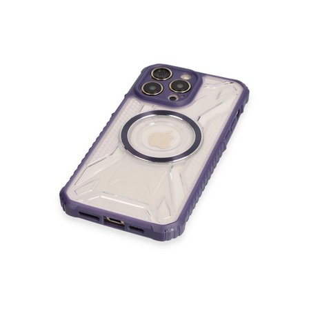 Hediyelik Apple İphone 12 Pro Max Kılıf Prag Magneticsafe Kapak - Derin Mor