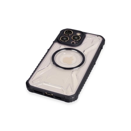 Hediyelik Apple İphone 13 Pro Max Kılıf Prag Magneticsafe Kapak - Siyah