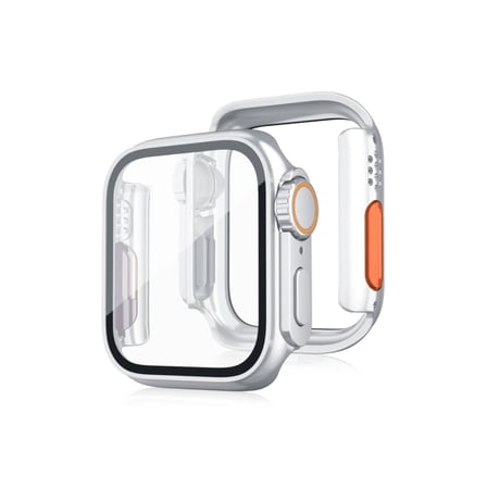 Hediyelik Apple Watch 44mm Watch 49mm Kasa Dönüştürücü Ve Ekran Koruyucu - Çöl Titanyum