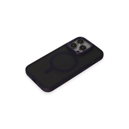 Hediyelik Joko Apple İphone 14 Pro Max Kılıf Rocky Magsafe Kapak - Derin Mor