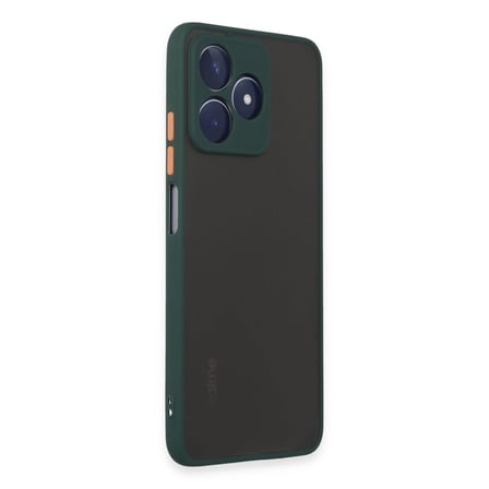 Hediyelik Realme C53 Kılıf Montreal Silikon Kapak - Yeşil