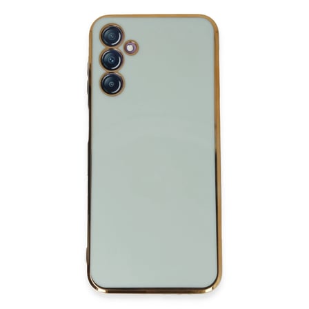 Hediyelik Samsung Galaxy M14 5g Kılıf Volet Silikon - Açık Yeşil