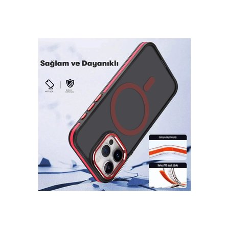 Hediyelik Joko Apple İphone 15 Pro Max Winner Magsafe Kapak - Lacivert