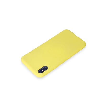 Hediyelik Apple İphone X Kılıf First Silikon - Sarı