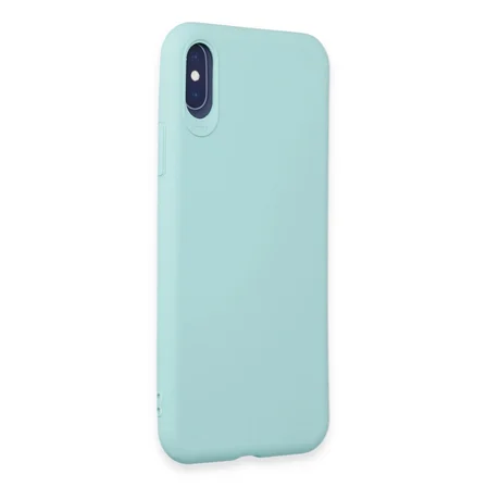 Hediyelik Apple İphone X Kılıf First Silikon - Turkuaz