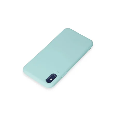 Hediyelik Apple İphone X Kılıf First Silikon - Turkuaz