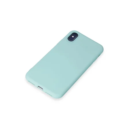 Hediyelik Apple İphone X Kılıf First Silikon - Turkuaz