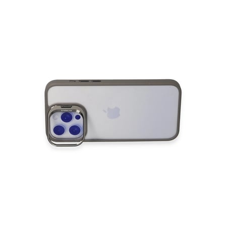 Hediyelik Joko Apple İphone 15 Pro Max Kılıf Roblox Lens Standlı Kapak - Titan Gri