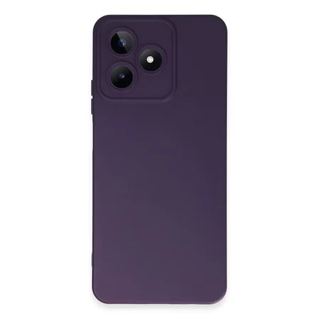 Hediyelik Realme C53 Kılıf Nano İçi Kadife Silikon - Mor