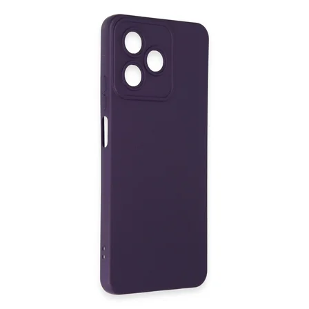 Hediyelik Realme C53 Kılıf Nano İçi Kadife Silikon - Mor