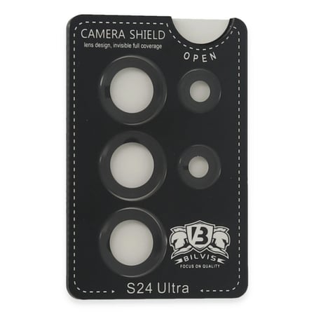 Hediyelik Samsung Galaxy S24 Ultra Bilvis Titan Kamera Lens - Siyah