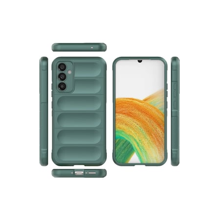 Hediyelik Samsung Galaxy A15 4g Kılıf Optimum Silikon - Koyu Yeşil