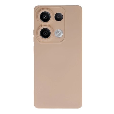 Hediyelik Xiaomi Redmi Note 13 Pro 4g Kılıf Nano İçi Kadife Silikon - Pudra