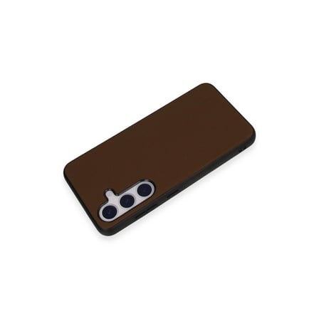 Hediyelik Samsung Galaxy S24 Kılıf Taft Kapak - Kahverengi