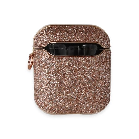 Hediyelik Apple Airpods 2 (2.nesil) Spell Simli Kılıf - Rose Gold