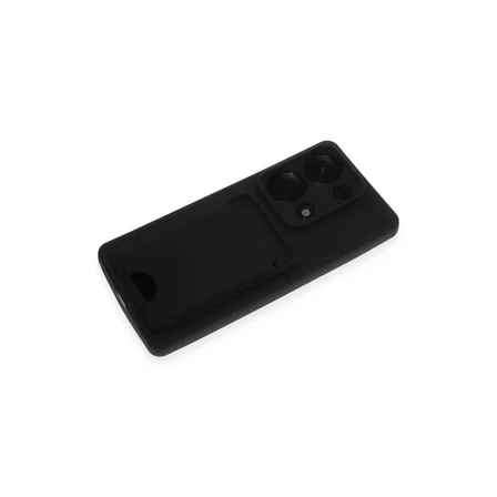 Hediyelik Xiaomi Redmi Note 13 Pro 4g Kılıf Kelvin Kartvizitli Silikon - Siyah