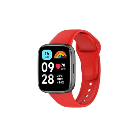 Hediyelik Xiaomi Redmi Watch 3 Active Klasik Kordon - Kırmızı