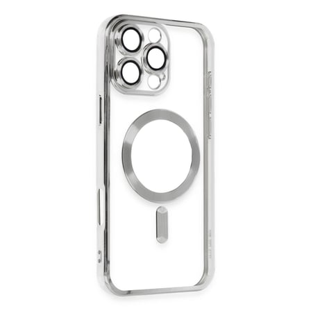 Hediyelik Apple İphone 16 Pro Max Kılıf Kross Magneticsafe Kapak - Gümüş