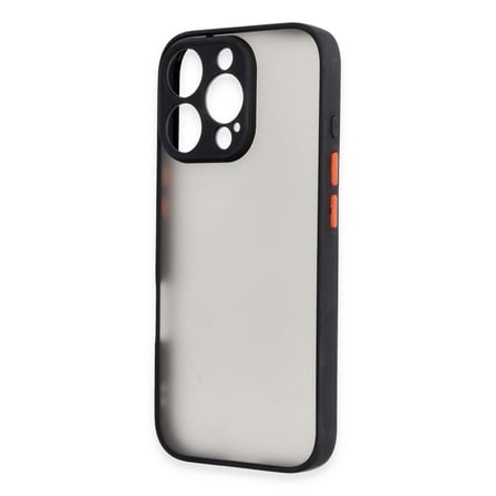 Hediyelik Apple İphone 16 Pro Max Kılıf Montreal Silikon Kapak - Siyah