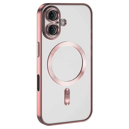 Hediyelik Apple İphone 16 Kılıf Kross Magneticsafe Kapak - Pembe