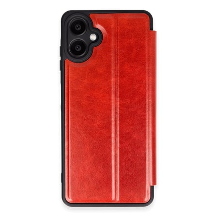 Hediyelik Samsung Galaxy A06 Kılıf Flip Cover - Kırmızı