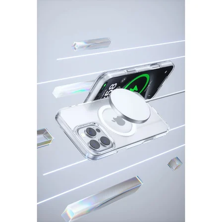 Hediyelik Joko Apple İphone 16 Pro Gleam Pc Sert Magsafe Kılıf - Şeffaf
