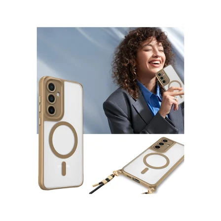 Hediyelik Samsung Galaxy S25 Plus Kılıf Enka Magsafe Silikon Kılıf - Şeffaf