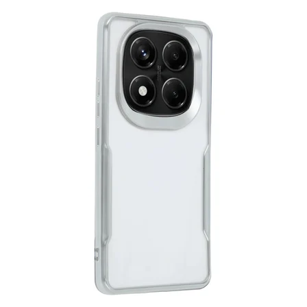 Hediyelik Xiaomi Redmi Note 14 Pro Plus Kılıf Boyi Silikon Kapak - Gümüş