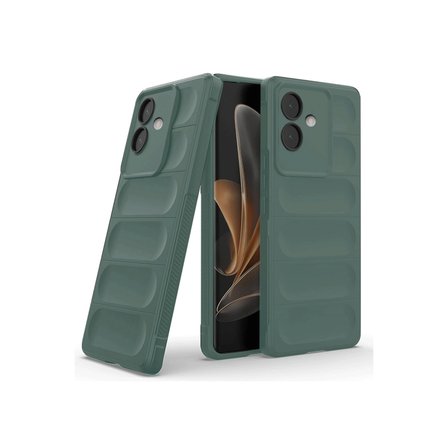 Hediyelik Oppo A3 Kılıf Optimum Silikon - Koyu Yeşil