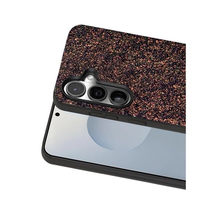 Hediyelik Onegif Samsung Galaxy S25 Plus Bright Simli Kapak - Derin Mor