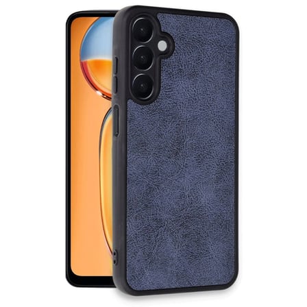 Hediyelik Samsung Galaxy A36 Kılıf Aras Deri Kapak - Lacivert