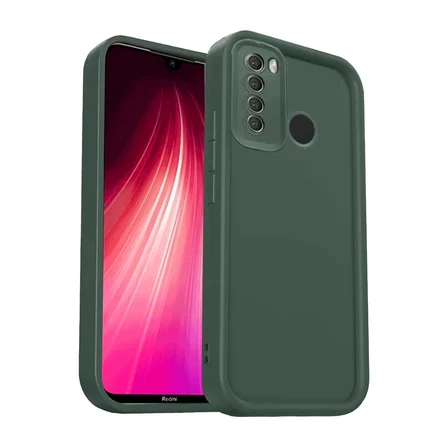Hediyelik Xiaomi Redmi Note 8 Kılıf Viera Silikon - Koyu Yeşil